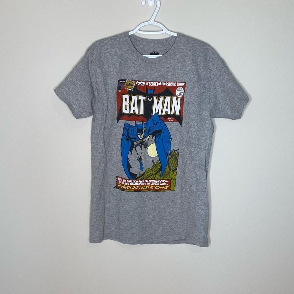 BATMAN Men’s Graphic Batman T-Shirt Grey Superhero Comics Marvel Medium - Picture 3 of 8